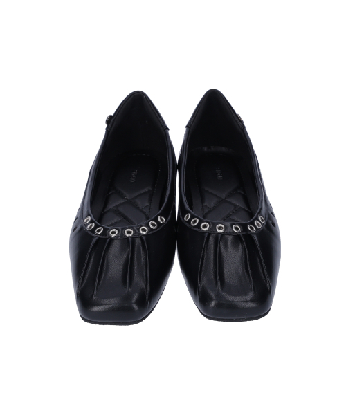 SHOEHI(シューハイ)の「ムアストラップフラット(2Colors)_F1121(バレエシューズ・レディース・ブラック/シルバー・22.5cm/23cm/23.5cm/24cm/24.5cm/25cm)」の8枚目の写真