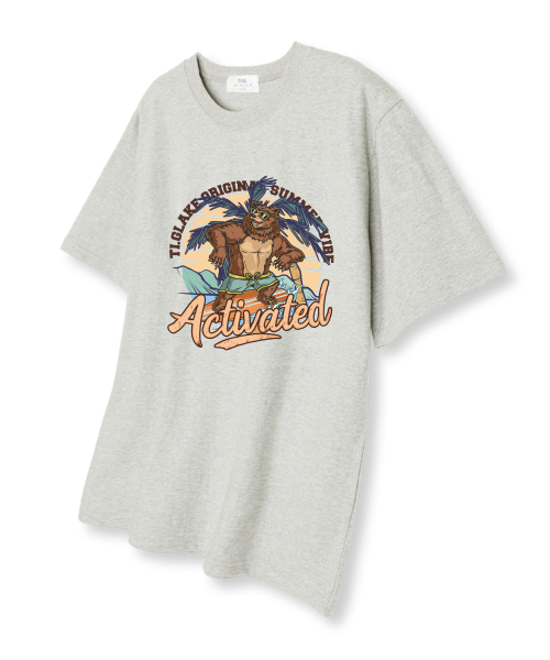 TI.GLAKE(ティーグレイク)の「ヴィンテージサマー 半袖Tシャツ オートミール(Tシャツ/カットソー・レディース・その他・LARGE/X-LARGE/XX-LARGE)」の1枚目の写真