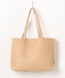 urbanfemine./A4サイズ収納 合成皮革トートバッグ U7593