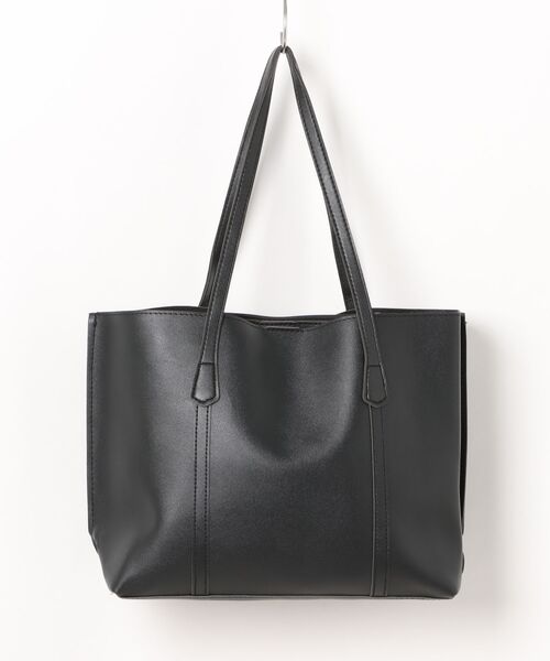 TONE SELECT GOODS(トーンセレクトグッズ)の「urbanfemine./A4サイズ収納 合成皮革トートバッグ U7593(トートバッグ・レディース・ブラック/ホワイト/ブラウン/ベージュ・FREE)」の5枚目の写真