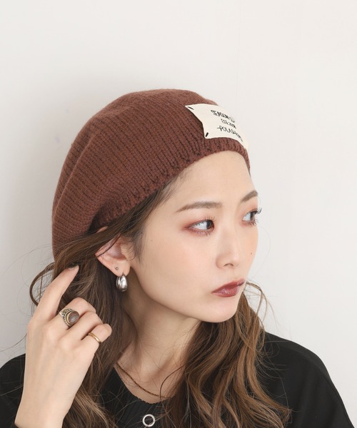 FUNALIVE（ファンアライブ）の「NewPenser ニットベレー帽（ニットキャップ/ビーニー・レディース・ブラウン・FREE）」の3枚目の写真