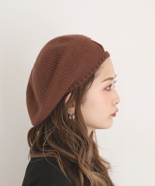 FUNALIVE（ファンアライブ）の「NewPenser ニットベレー帽（ニットキャップ/ビーニー・レディース・ブラウン・FREE）」の7枚目の写真
