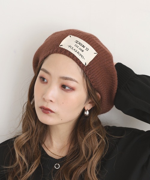 FUNALIVE（ファンアライブ）の「NewPenser ニットベレー帽（ニットキャップ/ビーニー・レディース・ブラウン・FREE）」の5枚目の写真