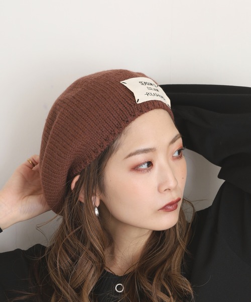 FUNALIVE（ファンアライブ）の「NewPenser ニットベレー帽（ニットキャップ/ビーニー・レディース・ブラウン・FREE）」の2枚目の写真