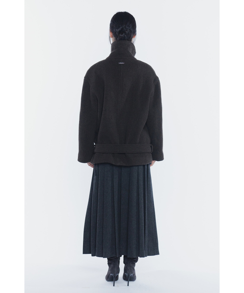 PAIN OR PLEASURE（ペインオアプレジャー）の「AMBER BELTED DOUBLE COAT brown（チェスターコート・レディース・その他・ONE SIZE）」の3枚目の写真