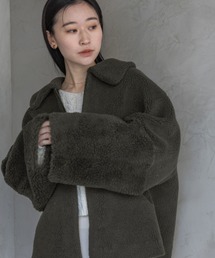 A part by | リバーシブルボアジャケット(ブルゾン)