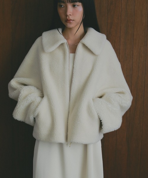 セール】リバーシブルボアジャケット（ブルゾン）｜A part by