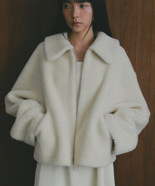 セール】リバーシブルボアジャケット（ブルゾン）｜A part by