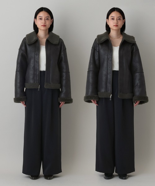 セール】リバーシブルボアジャケット（ブルゾン）｜A part by