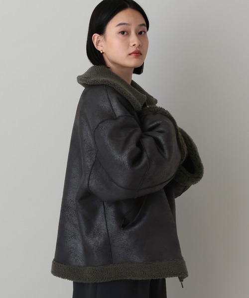 セール】リバーシブルボアジャケット（ブルゾン）｜A part by