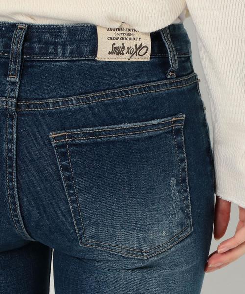Another Edition（アナザーエディション）の「インディゴダメージスキニー/AEMBC INDIGO DAMAGE SKNY◆（デニムパンツ・レディース・コバルトブルー・X-SMALL/MEDIUM/SMALL）」の15枚目の写真
