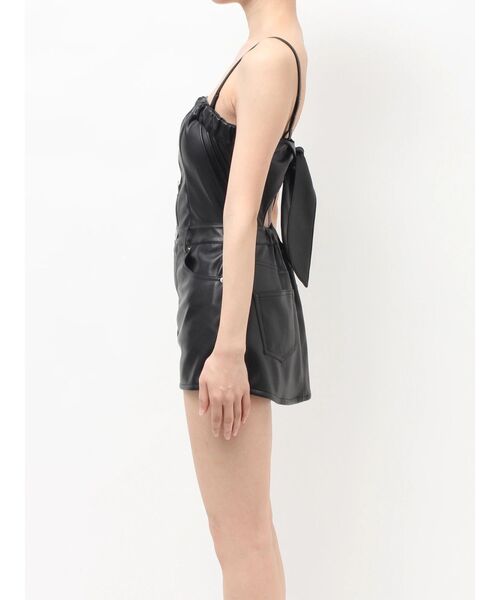 GYDA(ジェイダ)の「BACKリボンフェイクレザースカートライクミニワンピース(ワンピース・レディース・ブラック・MEDIUM/SMALL)」の9枚目の写真