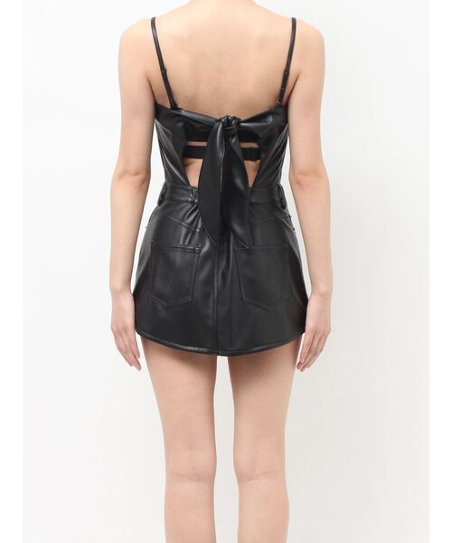 GYDA(ジェイダ)の「BACKリボンフェイクレザースカートライクミニワンピース(ワンピース・レディース・ブラック・MEDIUM/SMALL)」の10枚目の写真