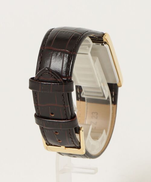 NANO universe（ナノユニバース）の「SEIKO/セイコー コラボレーション スクエア D.ブラウン（アナログ腕時計・メンズ・ダークブラウン・FREE）」の4枚目の写真