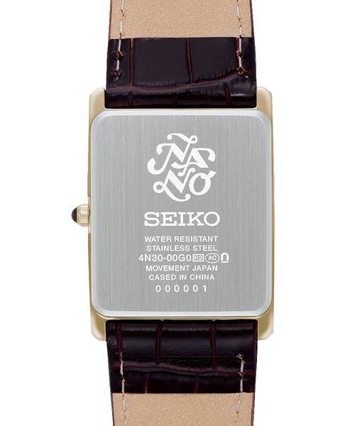 NANO universe（ナノユニバース）の「SEIKO/セイコー コラボレーション スクエア D.ブラウン（アナログ腕時計・メンズ・ダークブラウン・FREE）」の2枚目の写真