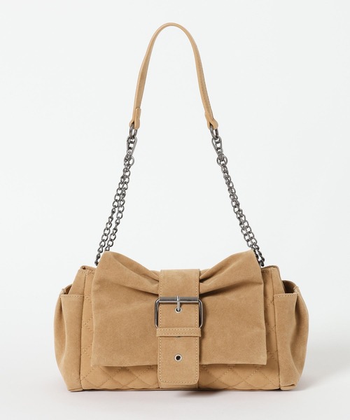 Heather（ヘザー）の「BIGフトリボンベルトBAG　638754（ショルダーバッグ・レディース・ベージュ系/ピンク系/ブラック・ONE SIZE）」の3枚目の写真