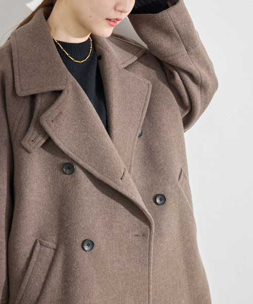 セール】ダブルブレストハーフコート（その他アウター）｜IENA（イエナ