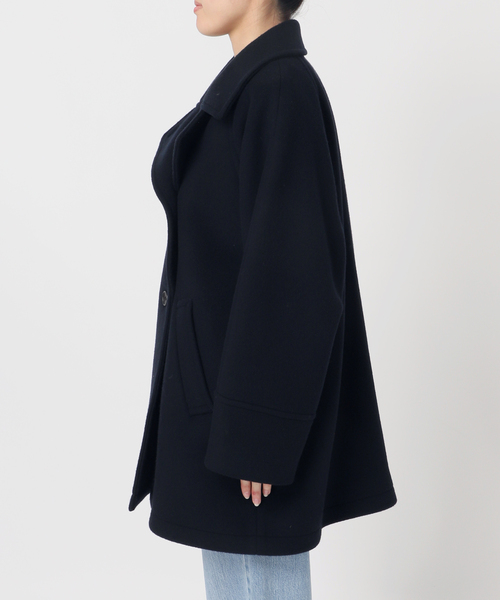 IENA（イエナ）の「ダブルブレストハーフコート（その他アウター・レディース・ネイビー/ベージュ/ブラウン・38/36/34）」の11枚目の写真
