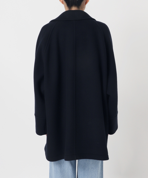 IENA（イエナ）の「ダブルブレストハーフコート（その他アウター・レディース・ネイビー/ベージュ/ブラウン・38/36/34）」の12枚目の写真