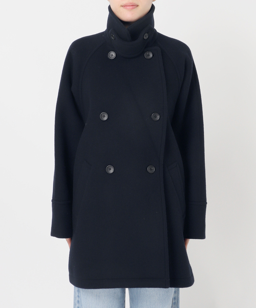 IENA（イエナ）の「ダブルブレストハーフコート（その他アウター・レディース・ネイビー/ベージュ/ブラウン・38/36/34）」の17枚目の写真