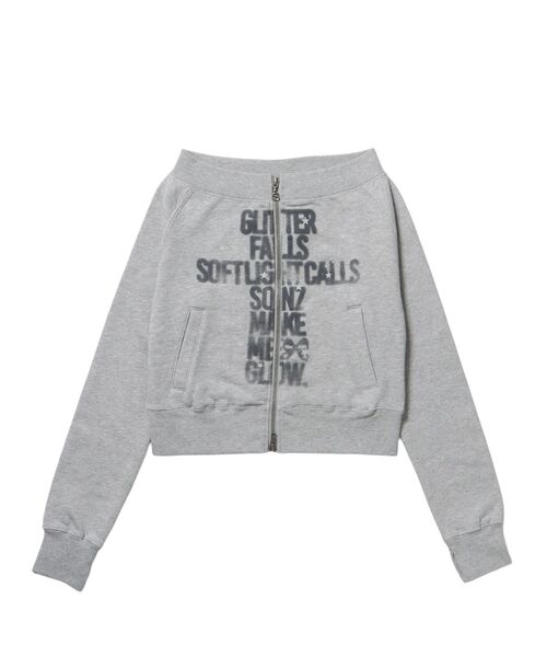 SEQUENZ(シークエンズ)の「※WEB限定 / オフショルダー / レディースジップスウェット / sqnz off shoulder zip up(パーカー・レディース・ブラック/グレー/ライトピンク/モカ・SMALL/MEDIUM)」の18枚目の写真