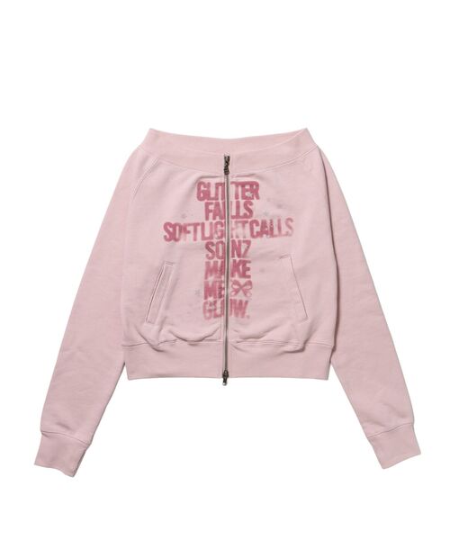 SEQUENZ(シークエンズ)の「※WEB限定 / オフショルダー / レディースジップスウェット / sqnz off shoulder zip up(パーカー・レディース・ブラック/グレー/ライトピンク/モカ・SMALL/MEDIUM)」の13枚目の写真