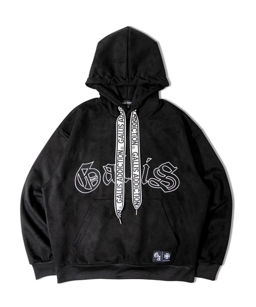 GALLIS ADDICTION（ガリスアディクション）の「GA SUEDE 刺繍 HOODIE（パーカー・メンズ・アイボリー/ブラック・L/M）」の2枚目の写真