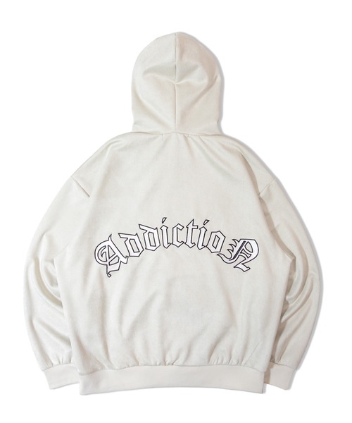 GALLIS ADDICTION（ガリスアディクション）の「GA SUEDE 刺繍 HOODIE（パーカー・メンズ・アイボリー/ブラック・L/M）」の3枚目の写真