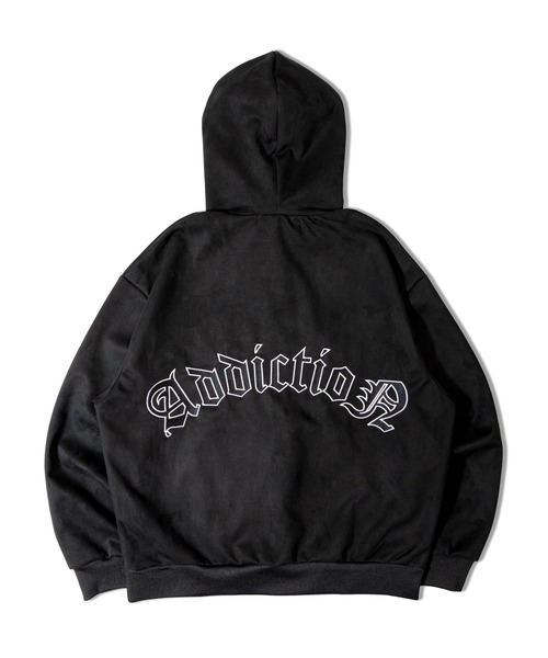 GALLIS ADDICTION（ガリスアディクション）の「GA SUEDE 刺繍 HOODIE（パーカー・メンズ・アイボリー/ブラック・L/M）」の4枚目の写真