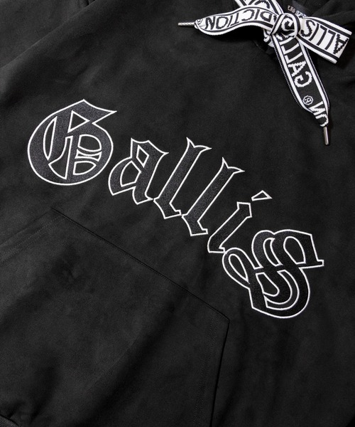 GALLIS ADDICTION（ガリスアディクション）の「GA SUEDE 刺繍 HOODIE（パーカー・メンズ・アイボリー/ブラック・L/M）」の7枚目の写真