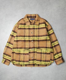 many men many mind（メニーメンメニーマインド）の「●many men many mind●シャギーチェックルーズシャツブルゾン（カバーオール）」