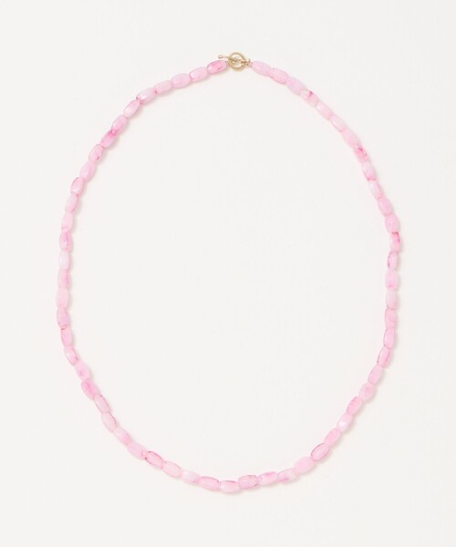 Steven Alan（スティーブンアラン）の「＜Toile＞GLASS BEADS NECKLACE/ネックレス（ネックレス・レディース・ピンク/ライム・FREE）」の2枚目の写真