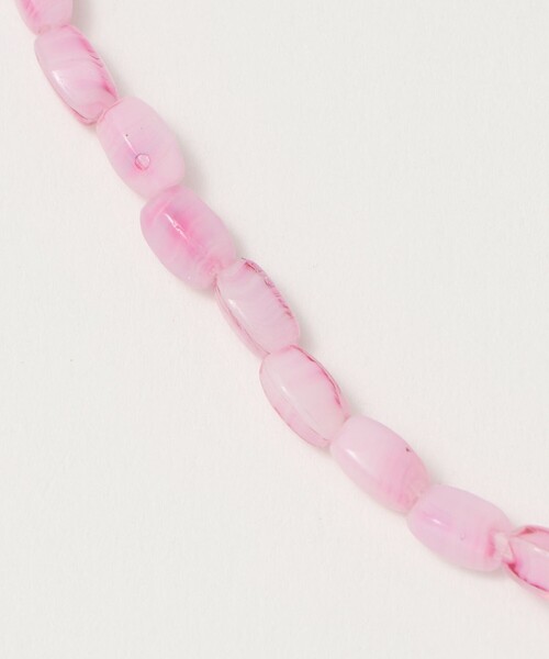 Steven Alan（スティーブンアラン）の「＜Toile＞GLASS BEADS NECKLACE/ネックレス（ネックレス・レディース・ピンク/ライム・FREE）」の3枚目の写真
