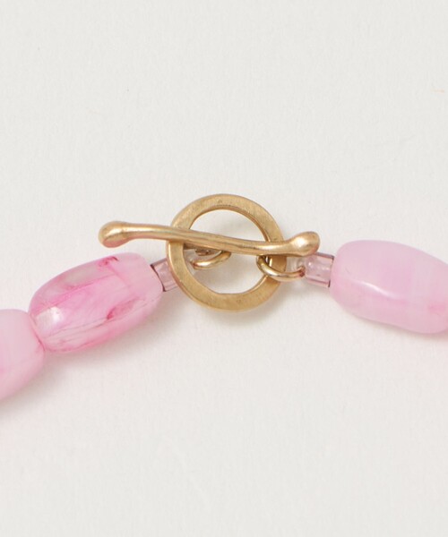 Steven Alan（スティーブンアラン）の「＜Toile＞GLASS BEADS NECKLACE/ネックレス（ネックレス・レディース・ピンク/ライム・FREE）」の4枚目の写真