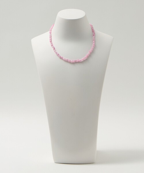 Steven Alan（スティーブンアラン）の「＜Toile＞GLASS BEADS NECKLACE/ネックレス（ネックレス・レディース・ピンク/ライム・FREE）」の7枚目の写真
