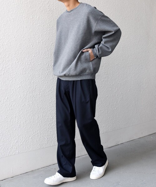 SHIPS any（シップス エニィ）の「SHIPS any:〈洗濯機可能〉フクレ ジャガード ダンボール レイヤード ネック プルオーバー◇（スウェット・メンズ・ブラック/ライトブルー/ナチュラル/グレー・X-LARGE/LARGE/MEDIUM）」の17枚目の写真