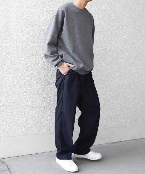 SHIPS any（シップス エニィ）の「SHIPS any:〈洗濯機可能〉フクレ ジャガード ダンボール レイヤード ネック プルオーバー◇（スウェット・メンズ・ブラック/ライトブルー/ナチュラル/グレー・X-LARGE/LARGE/MEDIUM）」の18枚目の写真