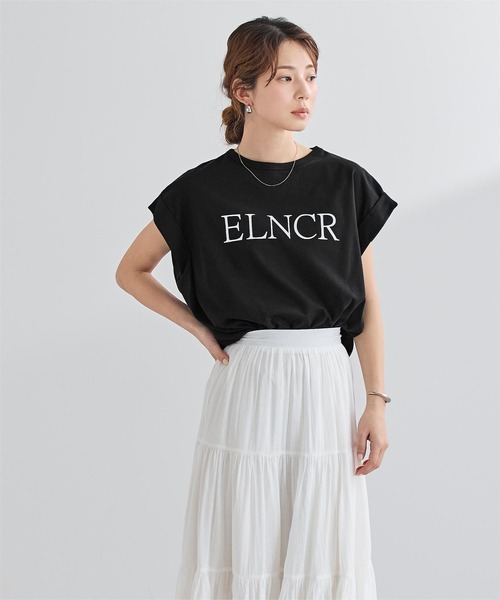 UR'S(ユアーズ)の「汗染み防止ロゴTシャツ(Tシャツ/カットソー・レディース・ホワイト/ネイビー/チャコール/ブラック・L/M/S)」の17枚目の写真