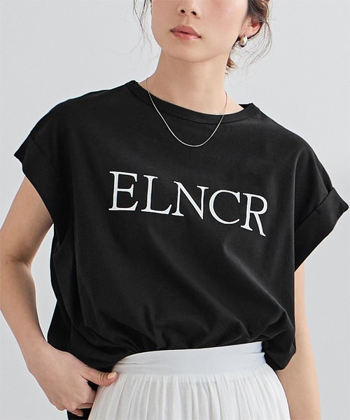 UR'S(ユアーズ)の「汗染み防止ロゴTシャツ(Tシャツ/カットソー・レディース・ホワイト/ネイビー/チャコール/ブラック・L/M/S)」の18枚目の写真
