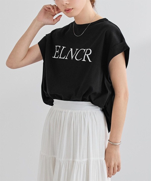 UR'S(ユアーズ)の「汗染み防止ロゴTシャツ(Tシャツ/カットソー・レディース・ホワイト/ネイビー/チャコール/ブラック・L/M/S)」の20枚目の写真
