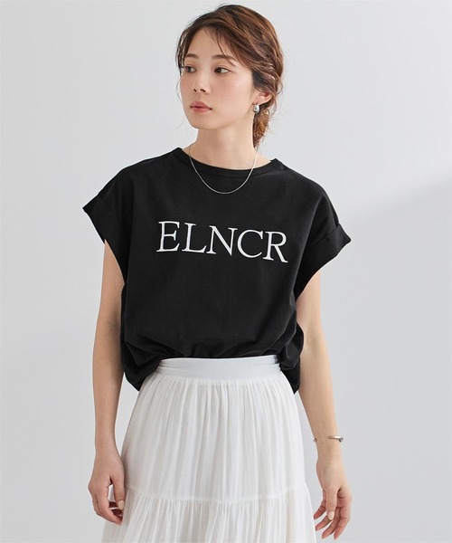 UR'S(ユアーズ)の「汗染み防止ロゴTシャツ(Tシャツ/カットソー・レディース・ホワイト/ネイビー/チャコール/ブラック・L/M/S)」の21枚目の写真