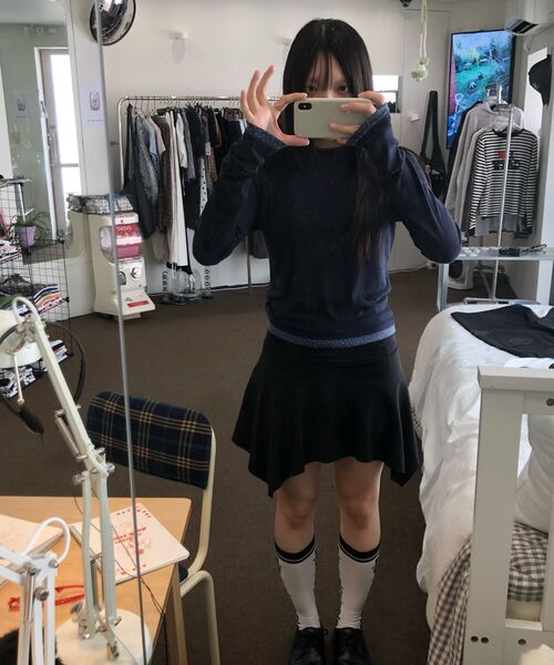 ITZAVIBE(イッザバイブ)の「COTTON FLARE MINI SKIRT(スカート・レディース・その他・ONE SIZE)」の8枚目の写真