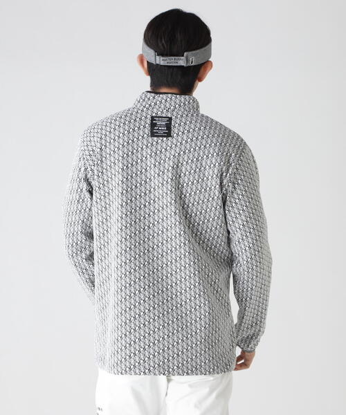 MASTER BUNNY EDITION(マスターバニーエディション)の「【MASTER BUNNY EDITION】幾何柄起毛ジャガード(Tシャツ/カットソー・メンズ・ホワイト/ベージュ・MEDIUM/LARGE/X-LARGE)」の4枚目の写真