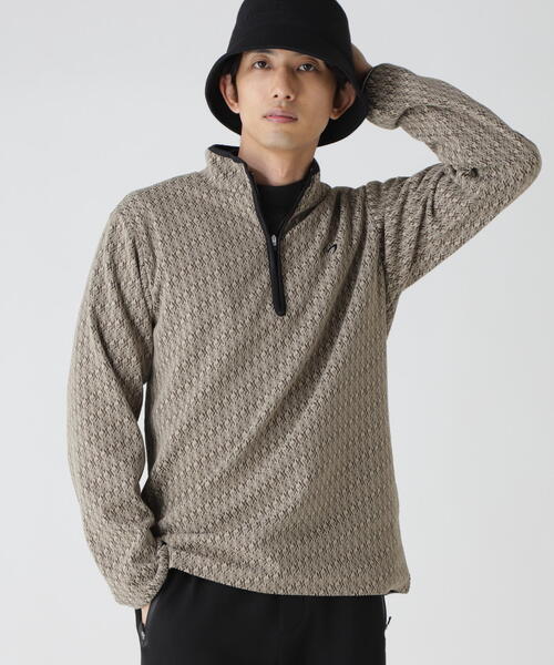 MASTER BUNNY EDITION(マスターバニーエディション)の「【MASTER BUNNY EDITION】幾何柄起毛ジャガード(Tシャツ/カットソー・メンズ・ホワイト/ベージュ・MEDIUM/LARGE/X-LARGE)」の1枚目の写真