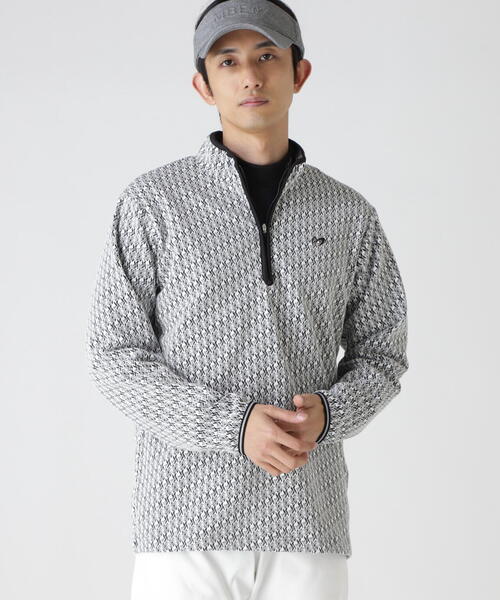 MASTER BUNNY EDITION(マスターバニーエディション)の「【MASTER BUNNY EDITION】幾何柄起毛ジャガード(Tシャツ/カットソー・メンズ・ホワイト/ベージュ・MEDIUM/LARGE/X-LARGE)」の2枚目の写真