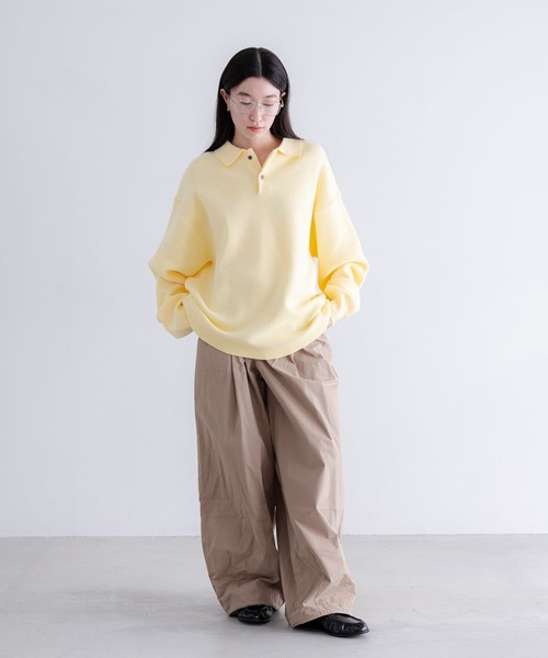 LOWRYS FARM(ローリーズファーム)の「【LFM(U)】コットンタックバルーンワイドパンツ 638795(その他パンツ・メンズ・ベージュ/ブラック・LARGE/MEDIUM)」の3枚目の写真