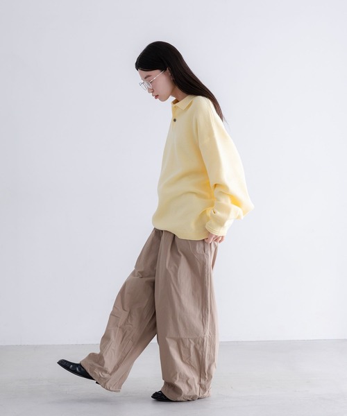 LOWRYS FARM(ローリーズファーム)の「【LFM(U)】コットンタックバルーンワイドパンツ 638795(その他パンツ・メンズ・ベージュ/ブラック・LARGE/MEDIUM)」の4枚目の写真