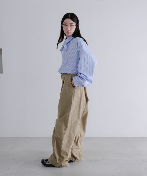 LOWRYS FARM(ローリーズファーム)の「【LFM(U)】コットンタックバルーンワイドパンツ 638795(その他パンツ・メンズ・ベージュ/ブラック・LARGE/MEDIUM)」の6枚目の写真