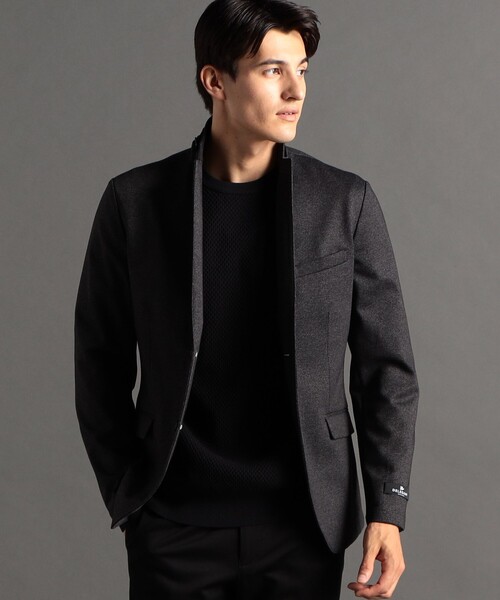 MONSIEUR NICOLE(ムッシュニコル)の「DELEGANT ダブルニット セットアップジャケット(テーラードジャケット・メンズ・ネイビー/ブラック/チャコールグレー・S/M/XL/L)」の2枚目の写真