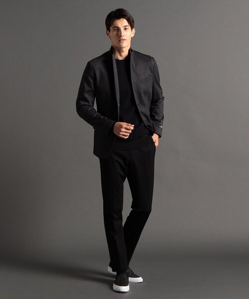 MONSIEUR NICOLE(ムッシュニコル)の「DELEGANT ダブルニット セットアップジャケット(テーラードジャケット・メンズ・ネイビー/ブラック/チャコールグレー・S/M/XL/L)」の14枚目の写真